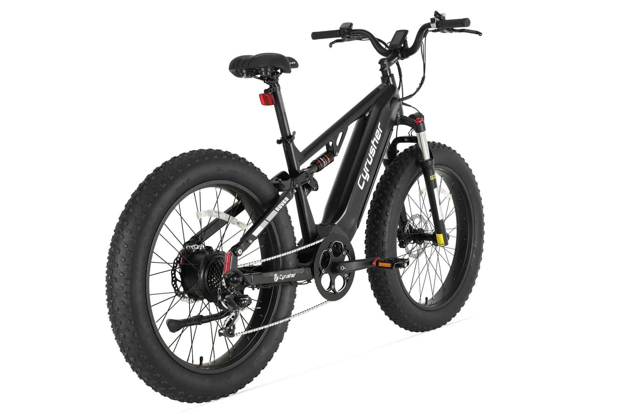 Cyrusher Rover celoodpružené elektrokolo Fatbike černé